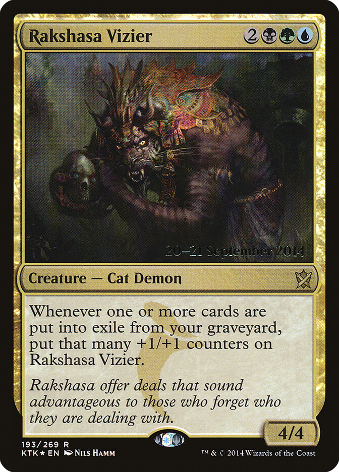 Rakshasa Vizier [Khans of Tarkir Prerelease Promos] | Game Master's Emporium (The New GME)