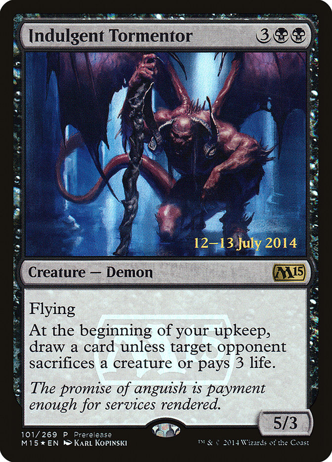 Indulgent Tormentor [Magic 2015 Prerelease Promos] | Game Master's Emporium (The New GME)