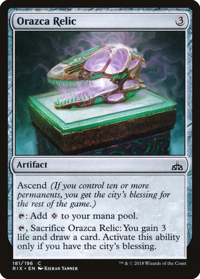 Orazca Relic [Rivals of Ixalan] | Game Master's Emporium (The New GME)