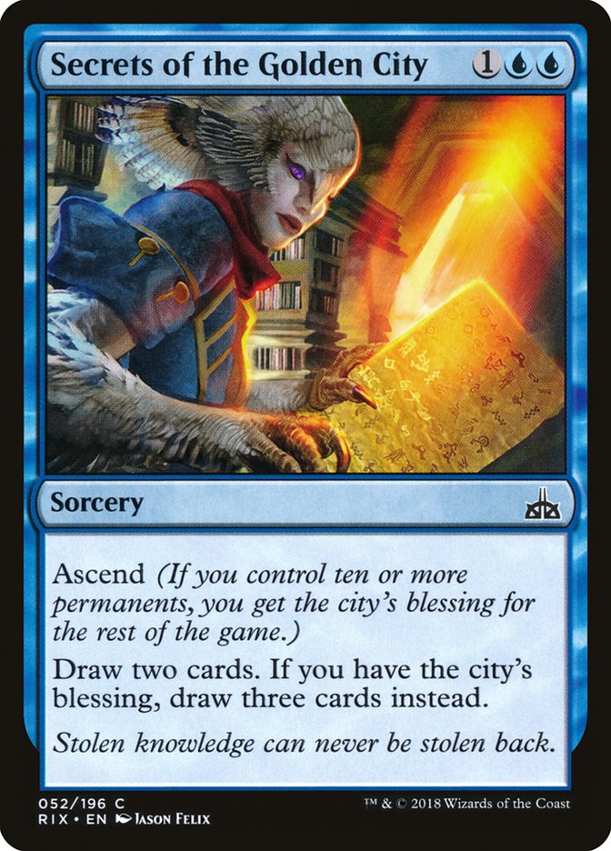 Secrets of the Golden City [Rivals of Ixalan] | Game Master's Emporium (The New GME)