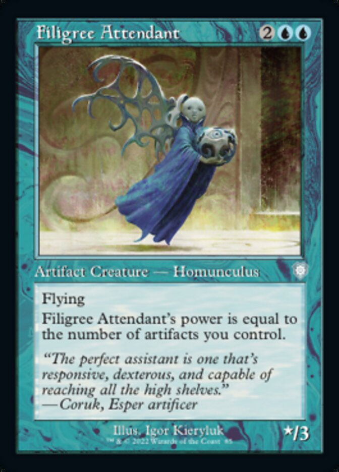 Filigree Attendant (Retro) [The Brothers' War Commander] | Game Master's Emporium (The New GME)