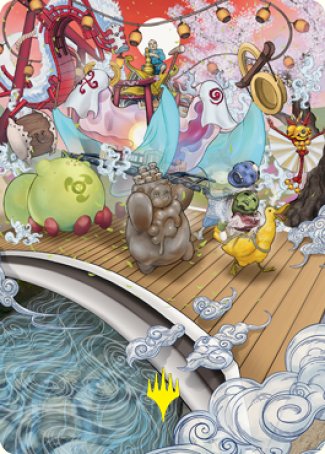 March of Otherworldly Light Art Card (Gold-Stamped Signature) [Kamigawa: Neon Dynasty Art Series] | Game Master's Emporium (The New GME)