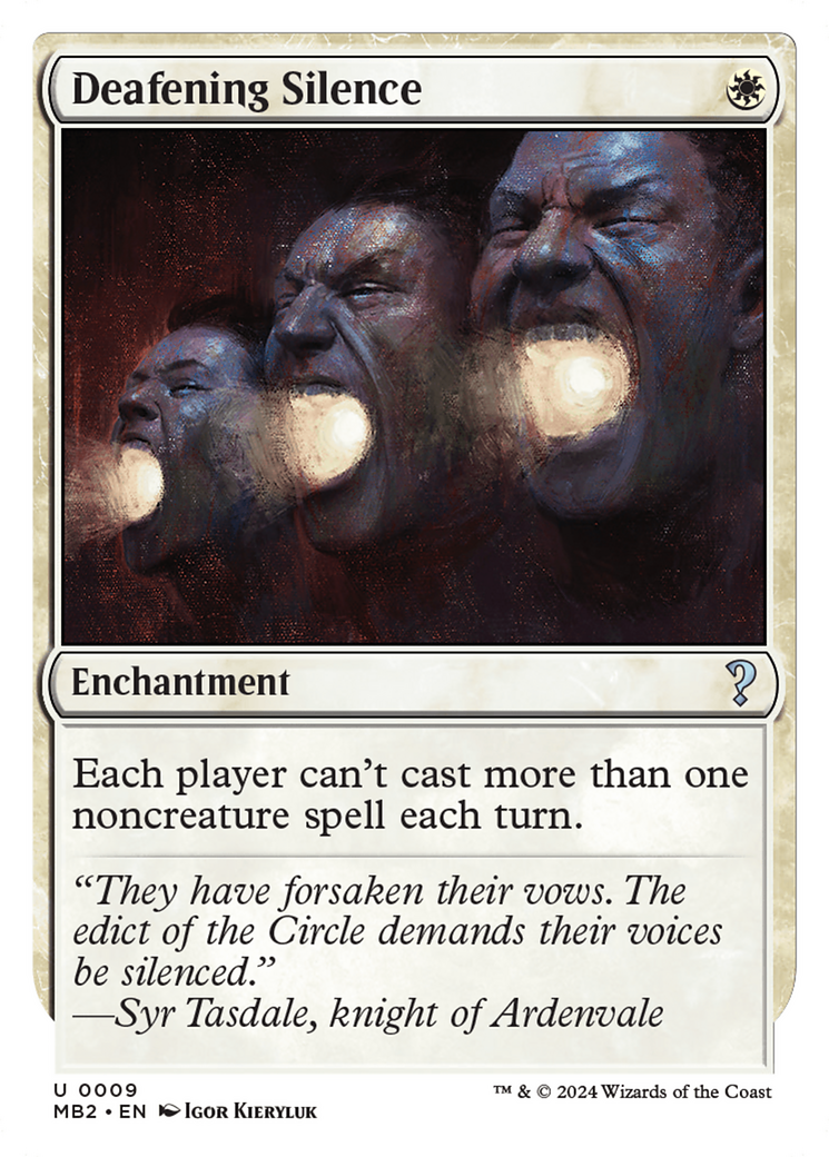 Deafening Silence (White Border) [Mystery Booster 2] | Game Master's Emporium (The New GME)