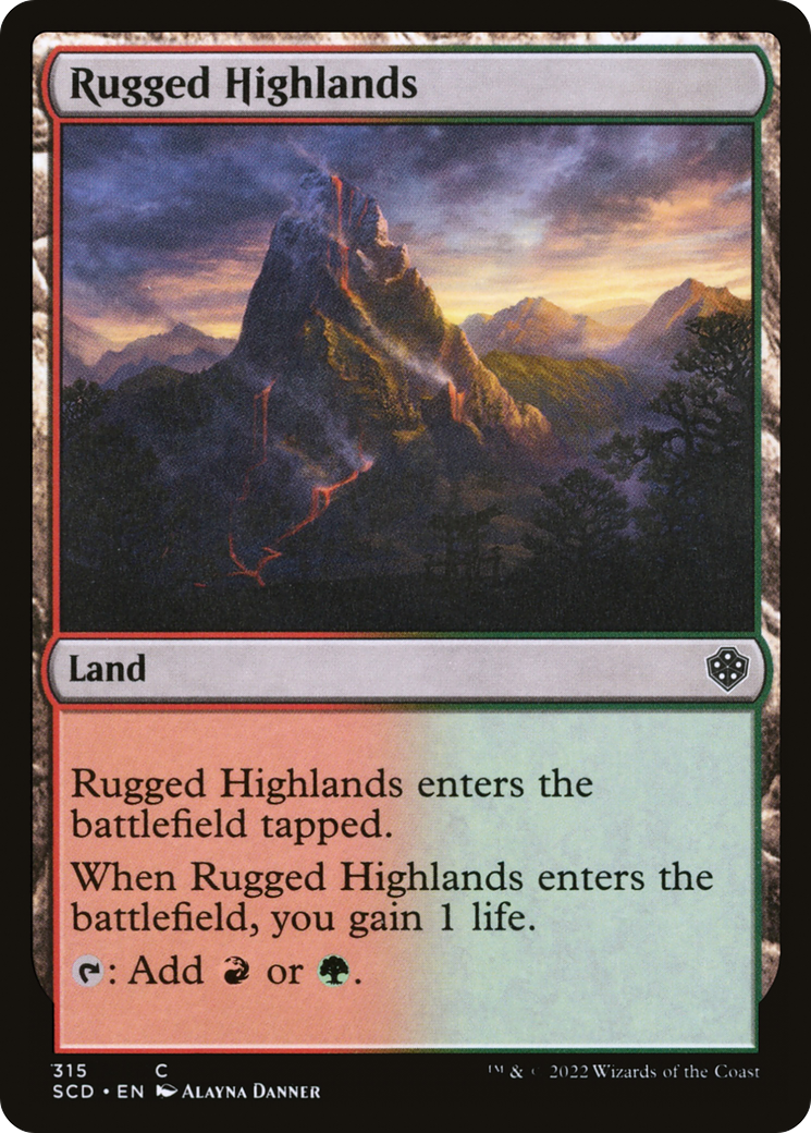Rugged Highlands [Starter Commander Decks] | Game Master's Emporium (The New GME)