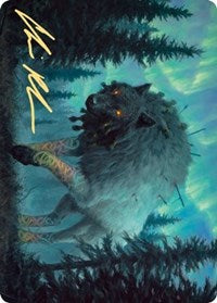 Sarulf, Realm Eater Art Card (Gold-Stamped Signature) [Kaldheim Art Series] | Game Master's Emporium (The New GME)
