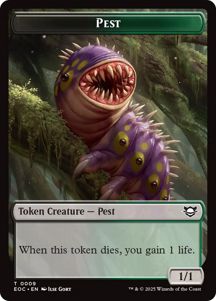 Beast (0006) // Pest Double-Sided Token [Edge of Eternities Commander Tokens] | Game Master's Emporium (The New GME)