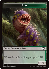 Beast (0006) // Pest Double-Sided Token [Edge of Eternities Commander Tokens] | Game Master's Emporium (The New GME)