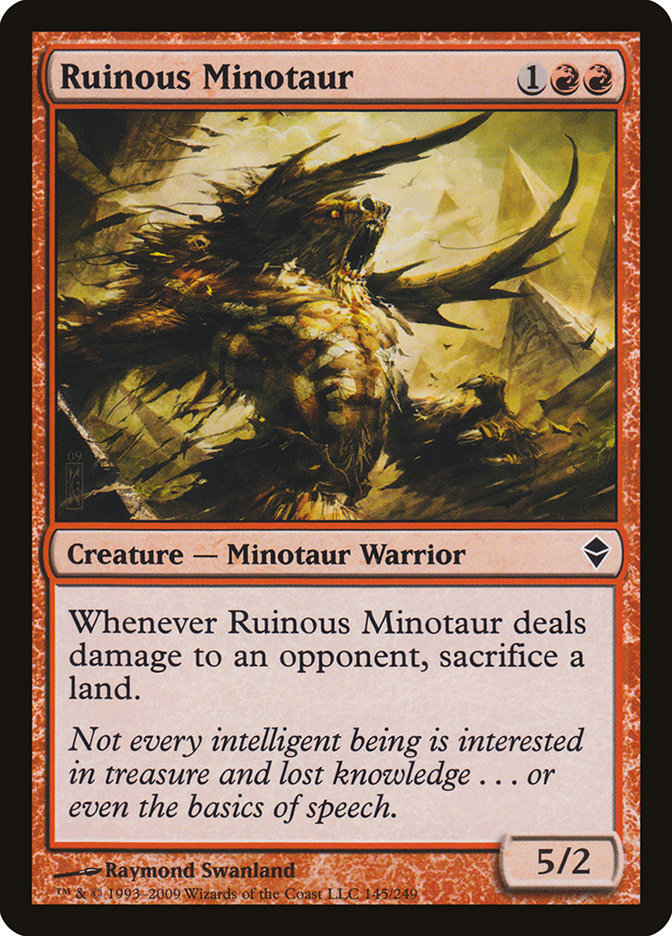 Ruinous Minotaur [Zendikar] | Game Master's Emporium (The New GME)