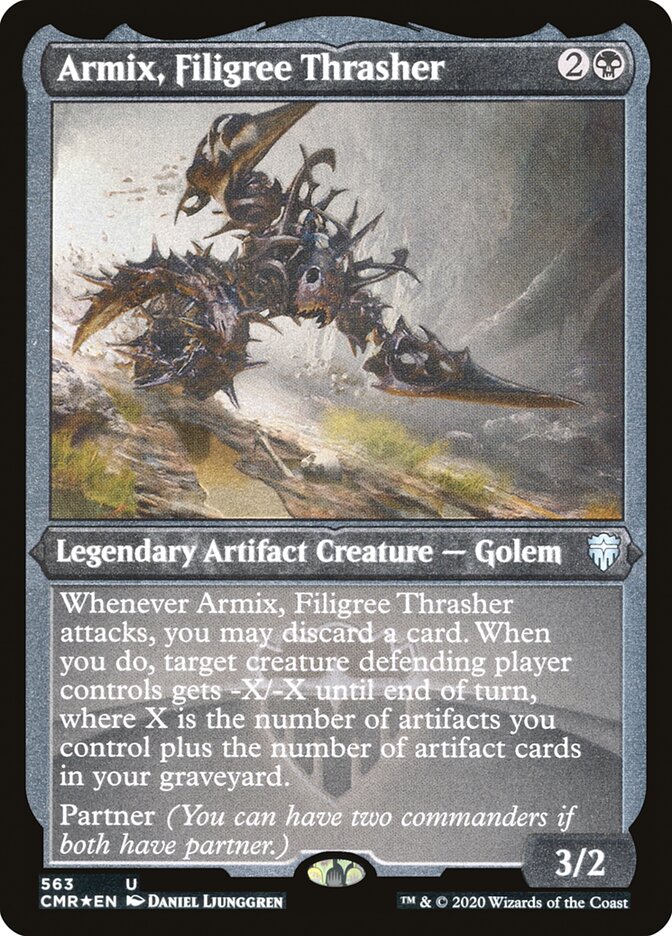 Armix, Filigree Thrasher (Etched) [Commander Legends] | Game Master's Emporium (The New GME)