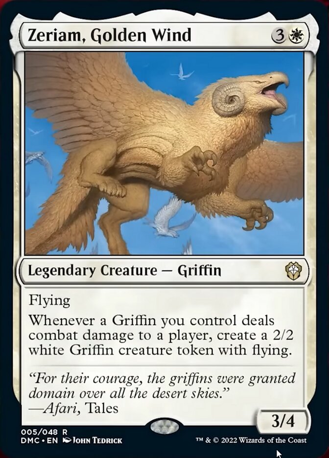 Zeriam, Golden Wind [Dominaria United Commander] | Game Master's Emporium (The New GME)