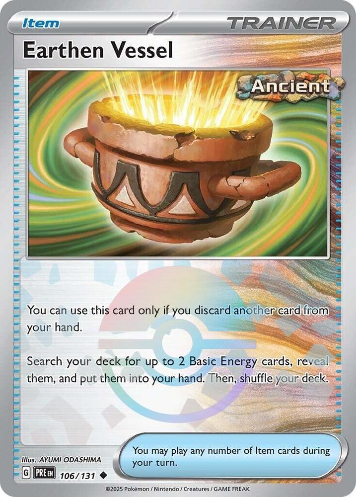 Earthen Vessel (106/131) (Poke Ball Pattern) [Scarlet & Violet: Prismatic Evolutions] | Game Master's Emporium (The New GME)