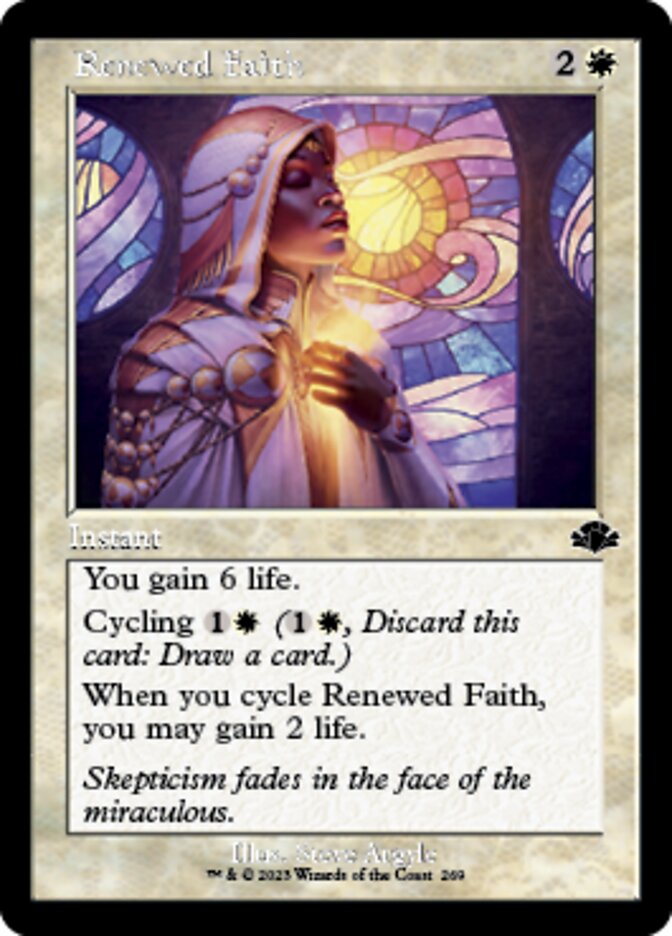 Renewed Faith (Retro) [Dominaria Remastered] | Game Master's Emporium (The New GME)