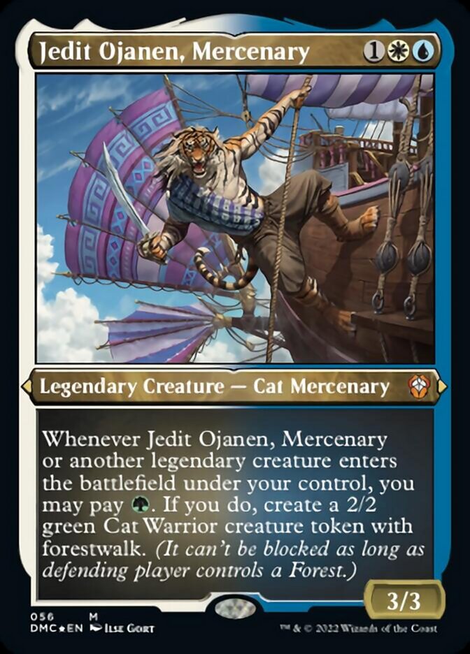 Jedit Ojanen, Mercenary (Foil Etched) [Dominaria United Commander] | Game Master's Emporium (The New GME)