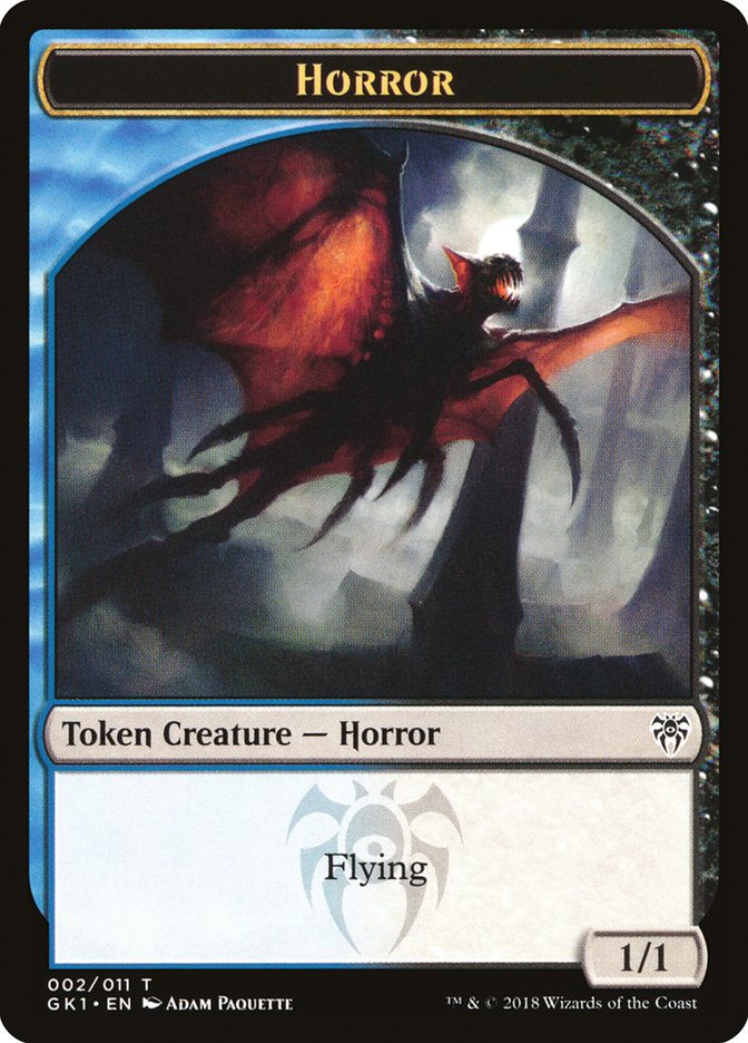 Copy // Horror Double-Sided Token [Guilds of Ravnica Guild Kit Tokens] | Game Master's Emporium (The New GME)