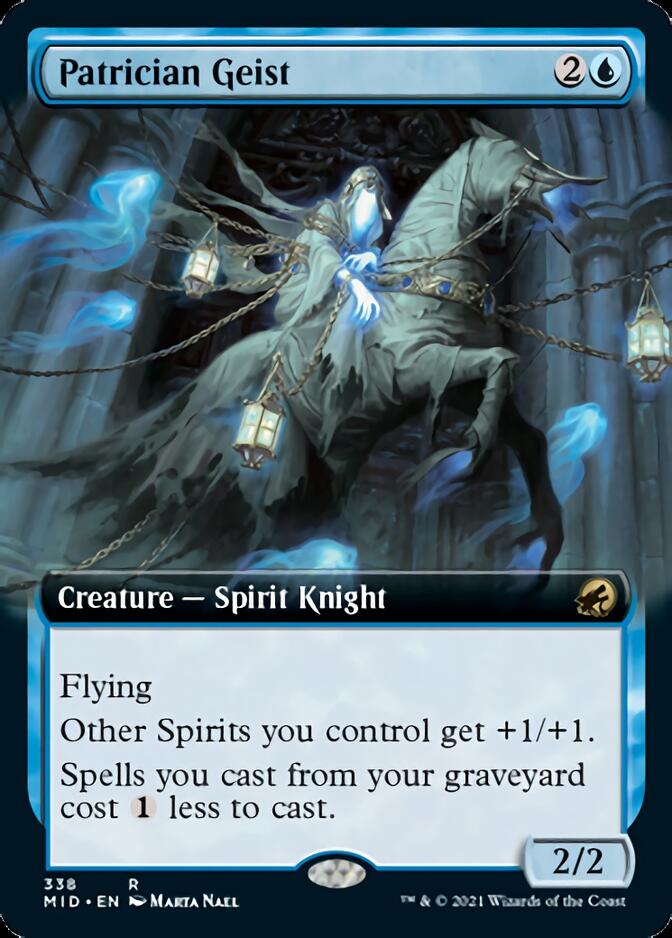 Patrician Geist (Extended Art) [Innistrad: Midnight Hunt] | Game Master's Emporium (The New GME)
