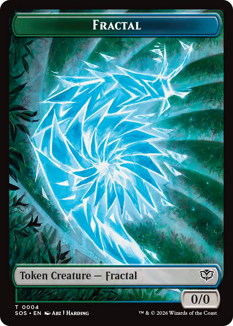 Fractal (0004) // Pest (0008) Double-Sided Token [Secrets of Strixhaven Tokens] | Game Master's Emporium (The New GME)
