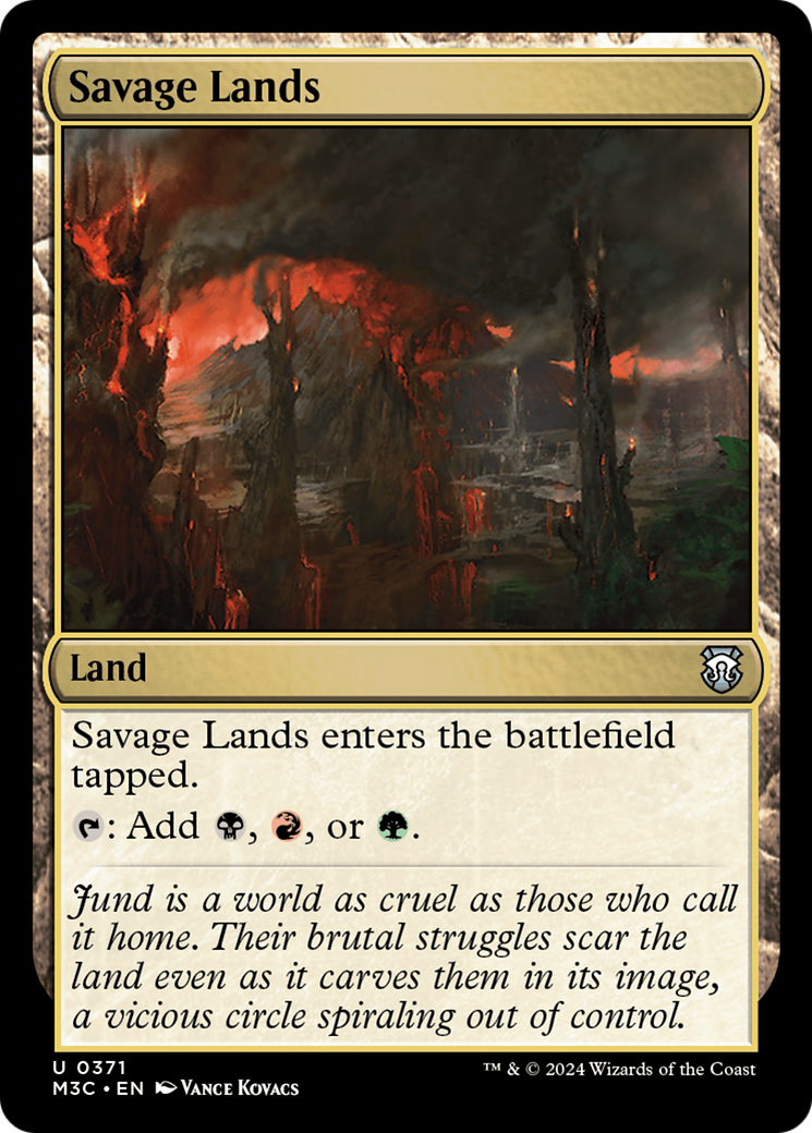 Savage Lands (Ripple Foil) [Modern Horizons 3 Commander] | Game Master's Emporium (The New GME)