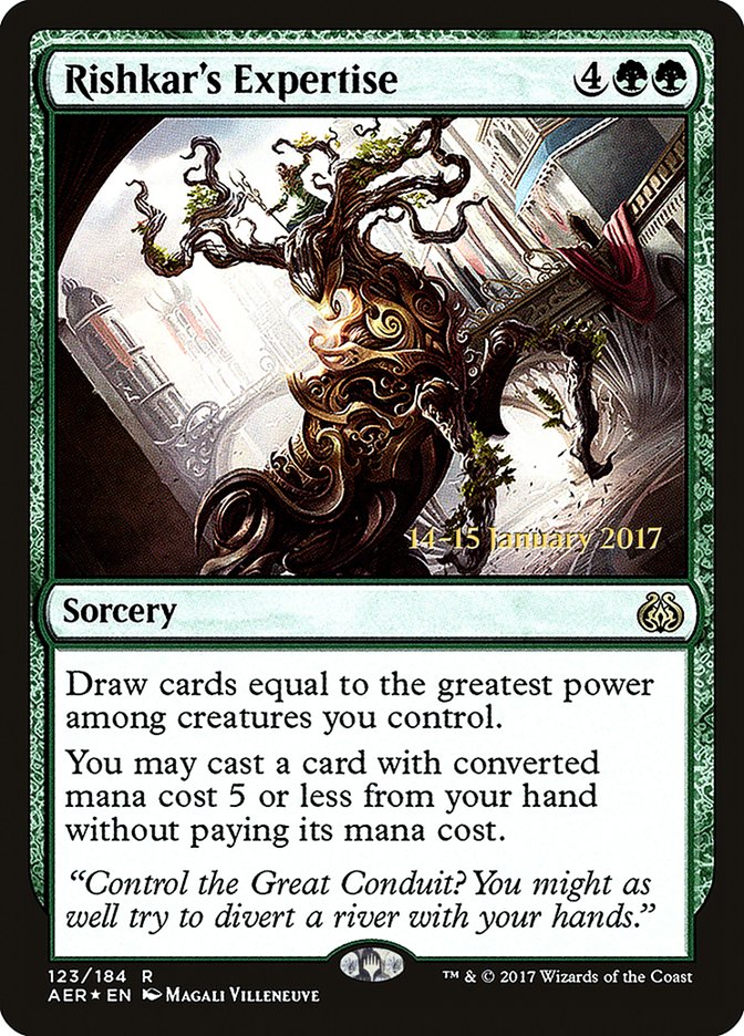 Rishkar's Expertise [Aether Revolt Prerelease Promos] | Game Master's Emporium (The New GME)