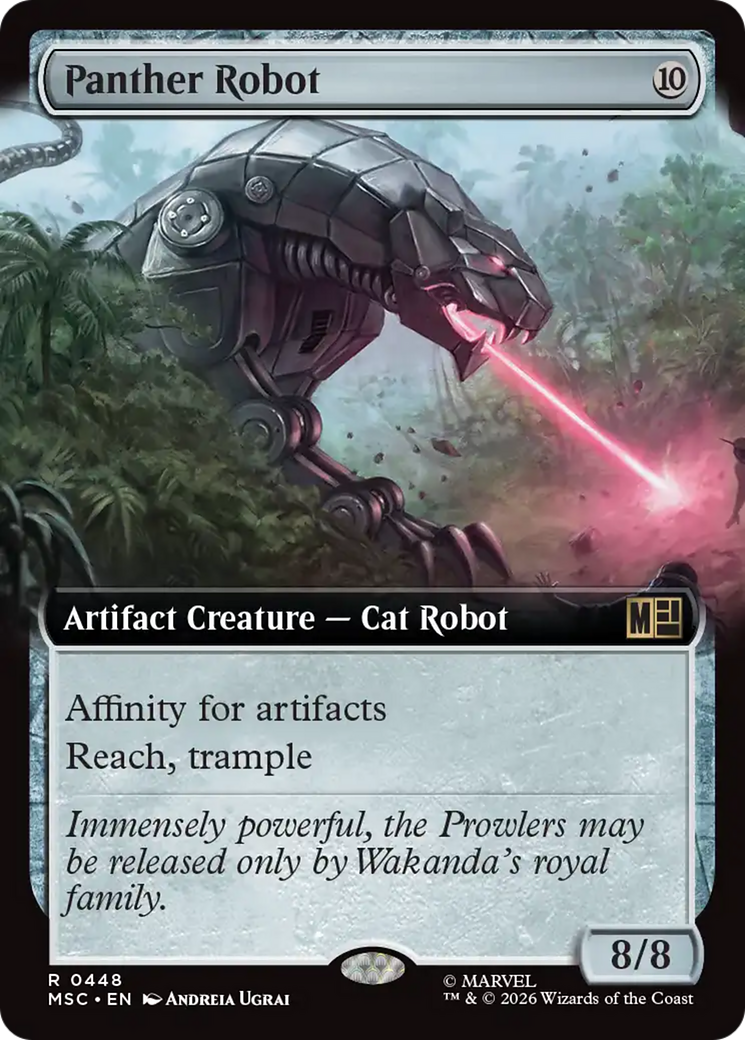Panther Robot (Extended Art) [Marvel Super Heroes Commander] | Game Master's Emporium (The New GME)
