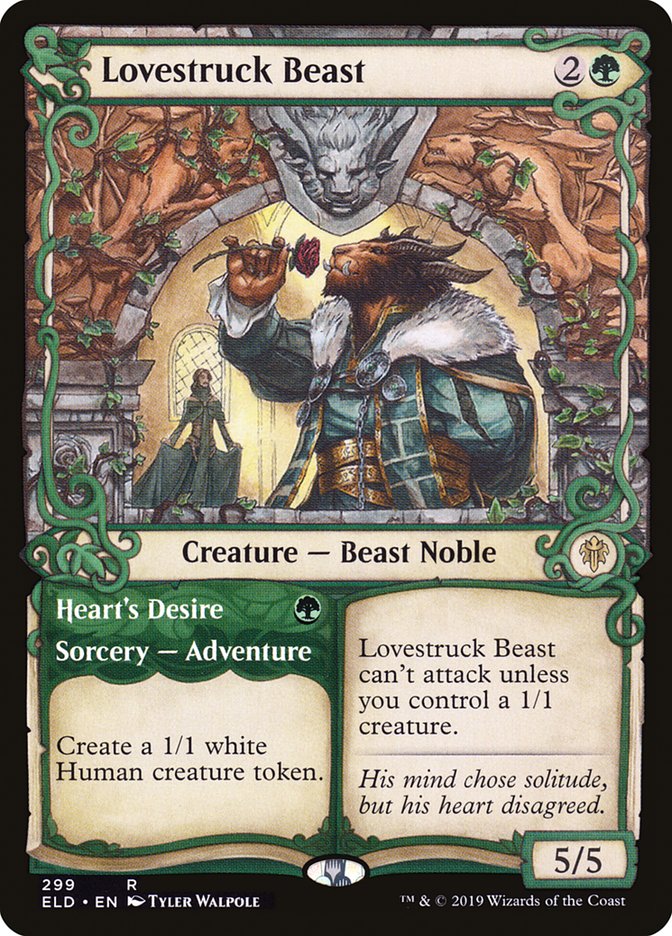 Lovestruck Beast // Heart's Desire (Showcase) [Throne of Eldraine] | Game Master's Emporium (The New GME)