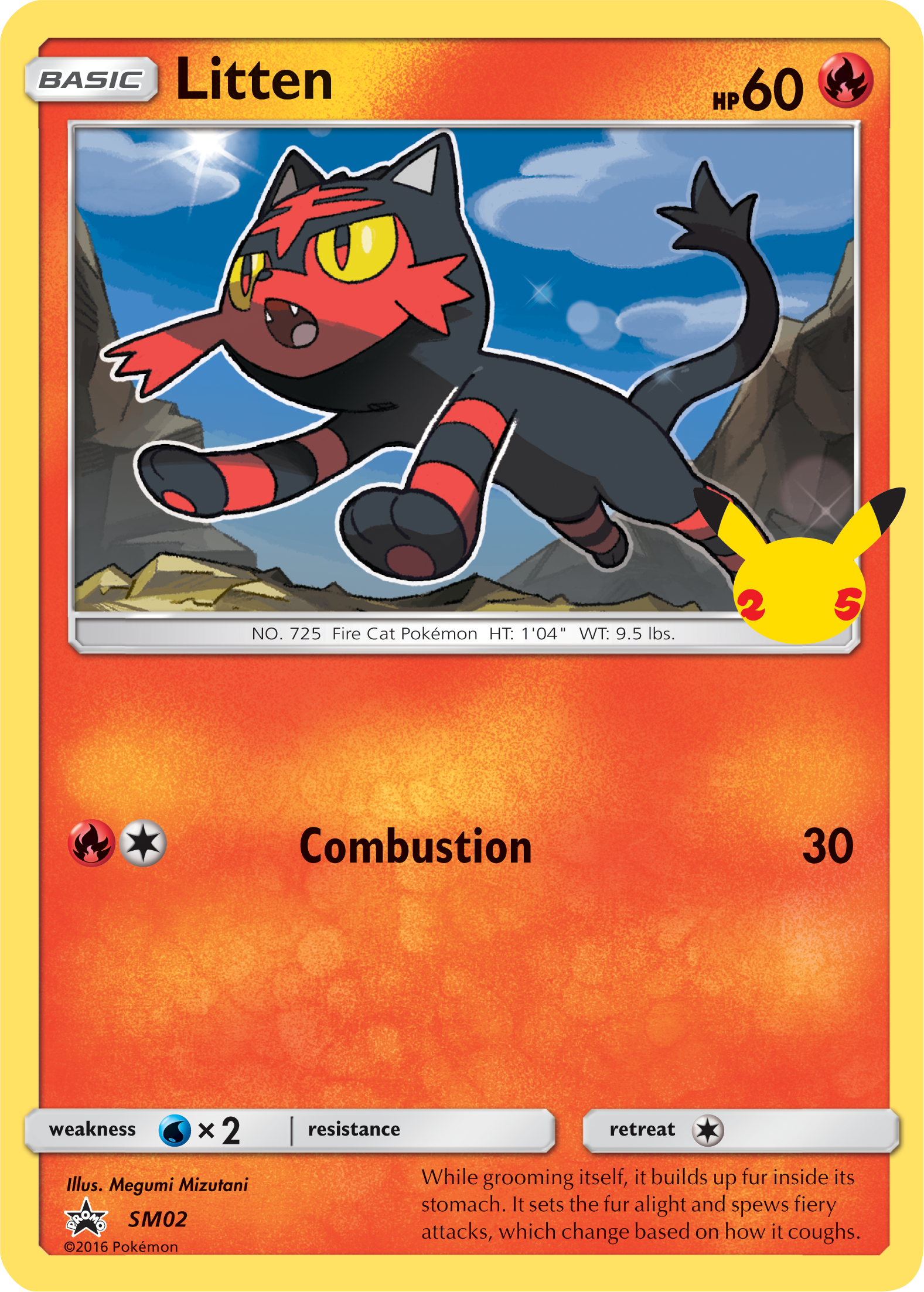 Litten (SM02) (Jumbo Card) [First Partner Pack] | Game Master's Emporium (The New GME)