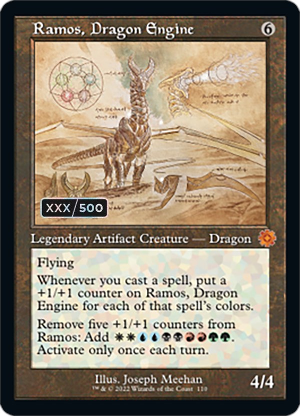 Ramos, Dragon Engine (Retro Schematic) (Serialized) [The Brothers' War Retro Artifacts] | Game Master's Emporium (The New GME)