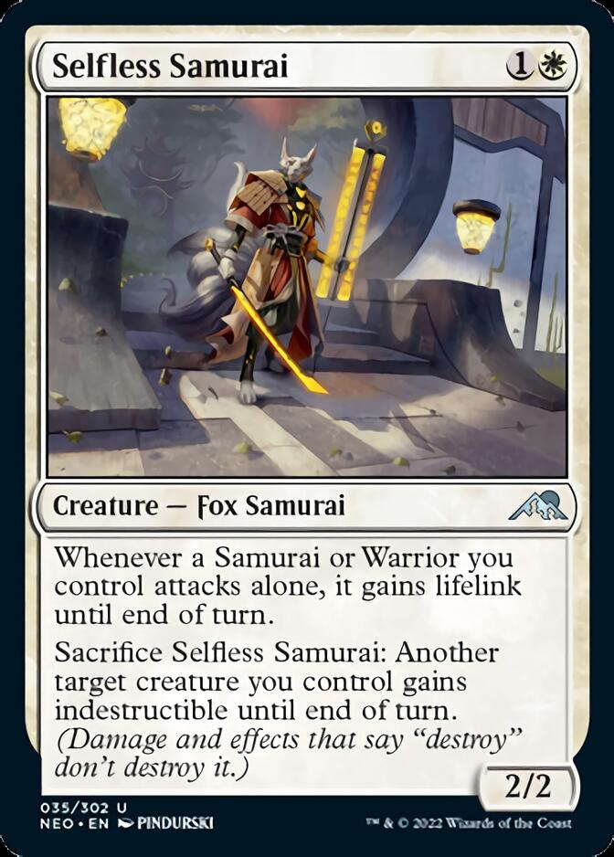 Selfless Samurai [Kamigawa: Neon Dynasty] | Game Master's Emporium (The New GME)