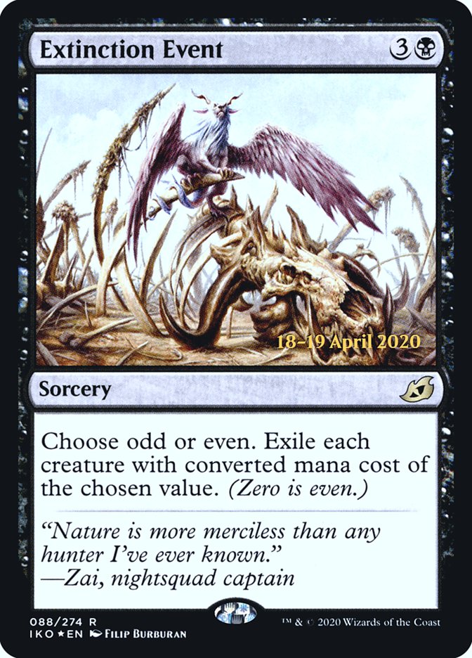 Extinction Event [Ikoria: Lair of Behemoths Prerelease Promos] | Game Master's Emporium (The New GME)
