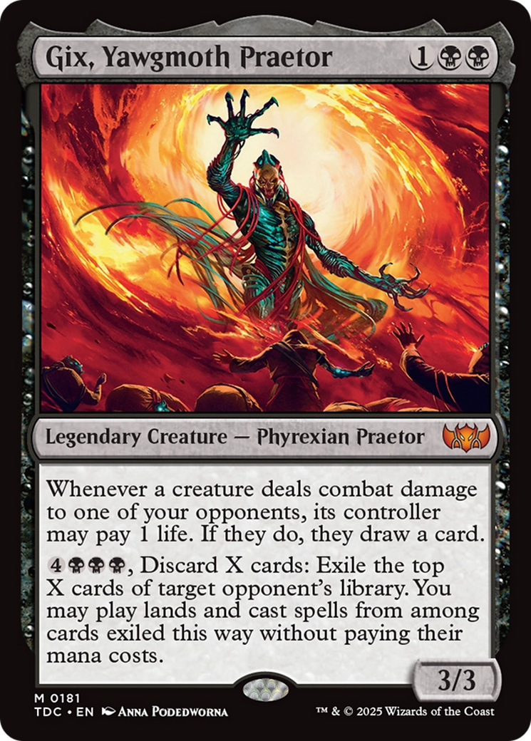 Gix, Yawgmoth Praetor [Tarkir: Dragonstorm Commander] | Game Master's Emporium (The New GME)