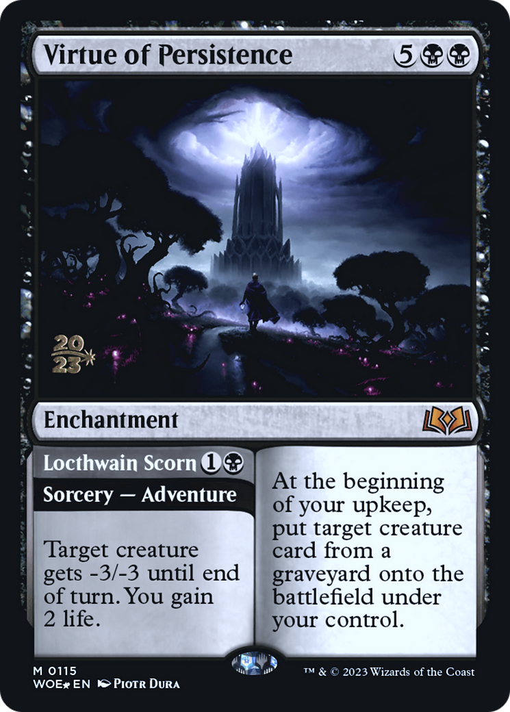 Virtue of Persistence // Locthwain Scorn [Wilds of Eldraine Prerelease Promos] | Game Master's Emporium (The New GME)