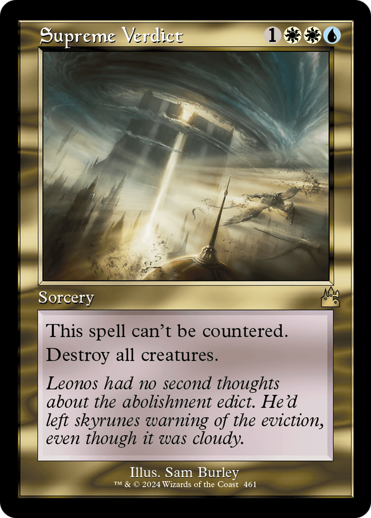 Supreme Verdict (Retro Frame) [Ravnica Remastered] | Game Master's Emporium (The New GME)