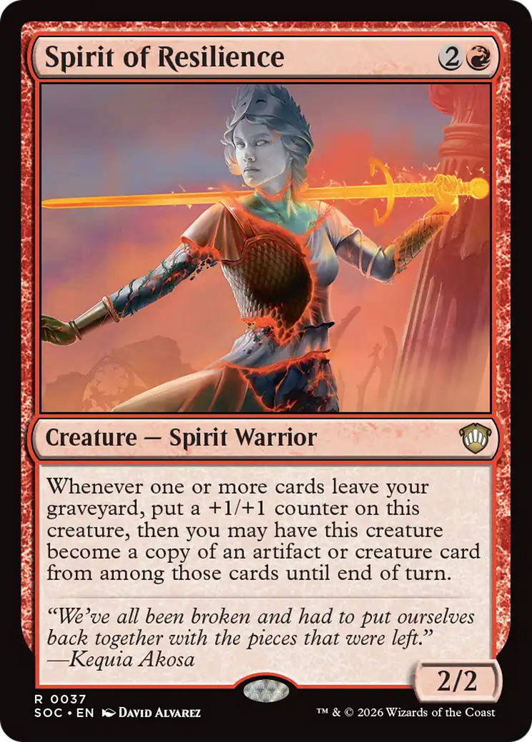 Spirit of Resilience [Secrets of Strixhaven Commander] | Game Master's Emporium (The New GME)