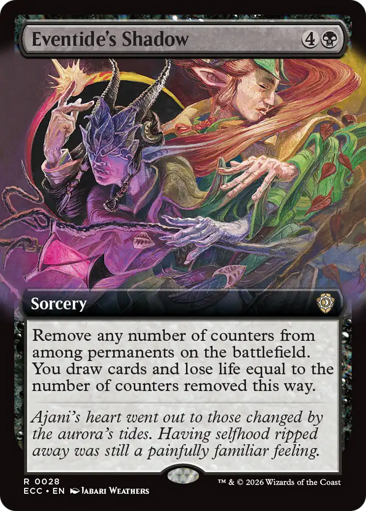 Eventide's Shadow (Extended Art) [Lorwyn Eclipsed Commander] | Game Master's Emporium (The New GME)