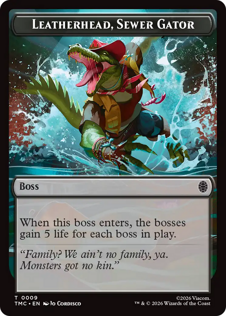 Leatherhead, Sewer Gator [Teenage Mutant Ninja Turtles Commander Tokens] | Game Master's Emporium (The New GME)