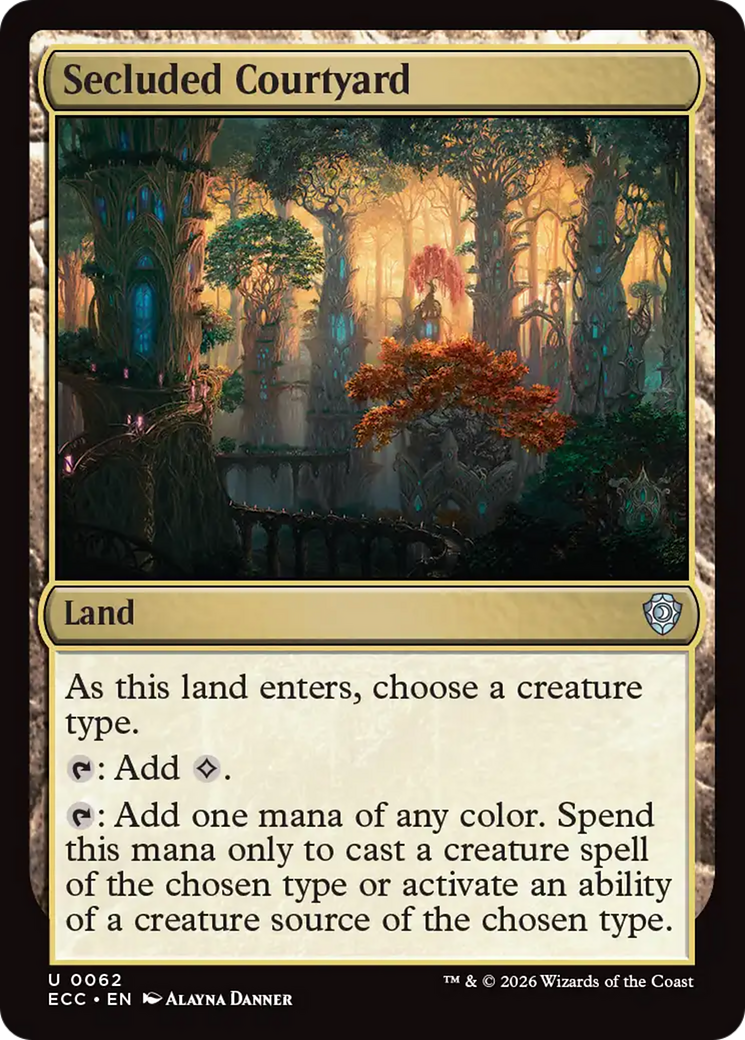 Secluded Courtyard [Lorwyn Eclipsed Commander] | Game Master's Emporium (The New GME)