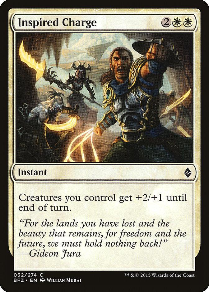 Inspired Charge [Battle for Zendikar] | Game Master's Emporium (The New GME)