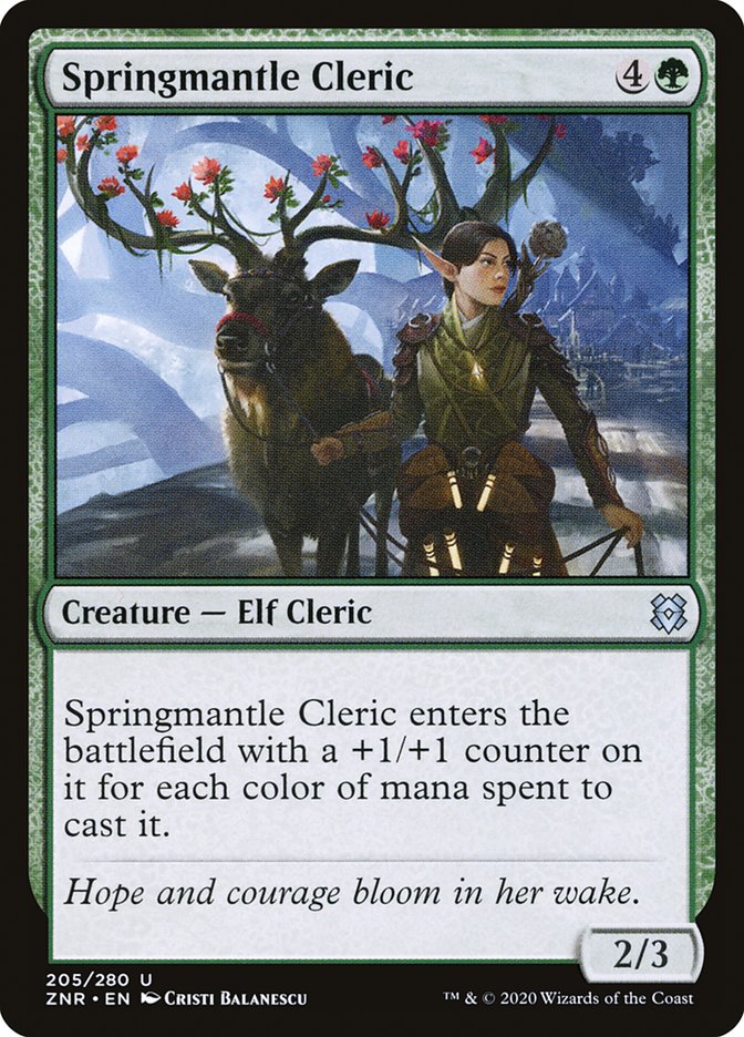 Springmantle Cleric [Zendikar Rising] | Game Master's Emporium (The New GME)