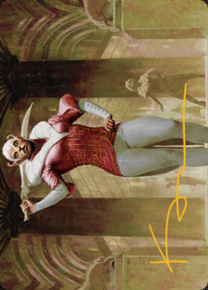 Mage's Attendant Art Card (Gold-Stamped Signature) [Streets of New Capenna Art Series] | Game Master's Emporium (The New GME)