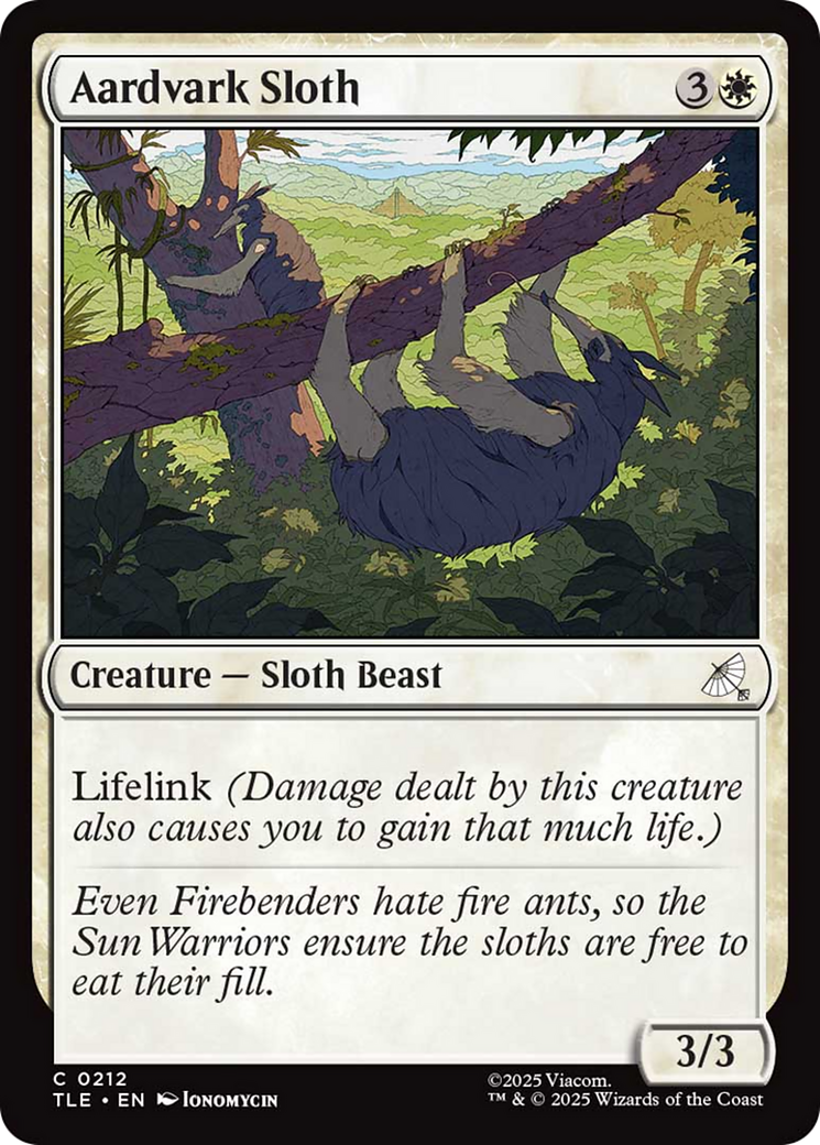 Aardvark Sloth [Avatar: The Last Airbender: Eternal-Legal] | Game Master's Emporium (The New GME)