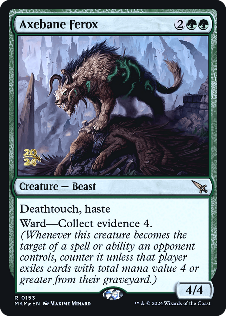 Axebane Ferox [Murders at Karlov Manor Prerelease Promos] | Game Master's Emporium (The New GME)