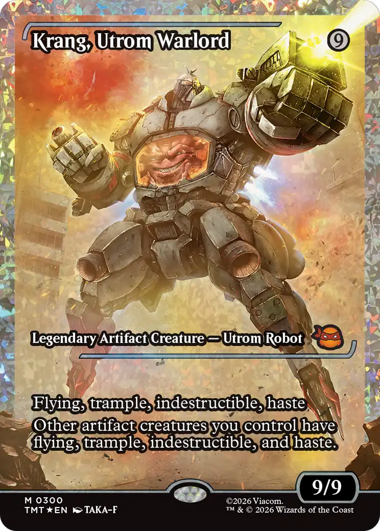 Krang, Utrom Warlord (Showcase) (Fracture Foil) [Teenage Mutant Ninja Turtles] | Game Master's Emporium (The New GME)