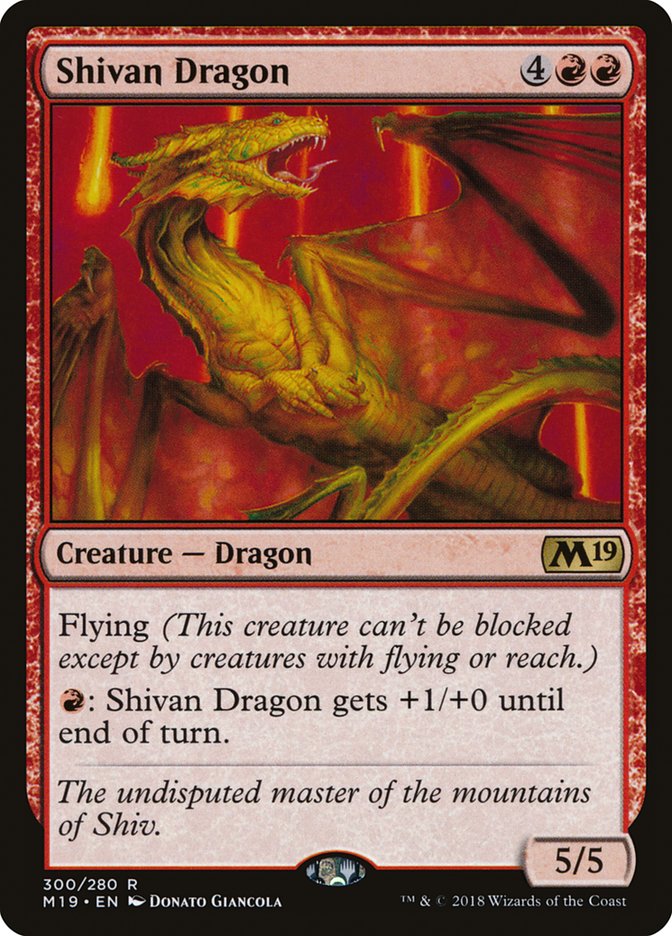 Shivan Dragon [Core Set 2019] | Game Master's Emporium (The New GME)