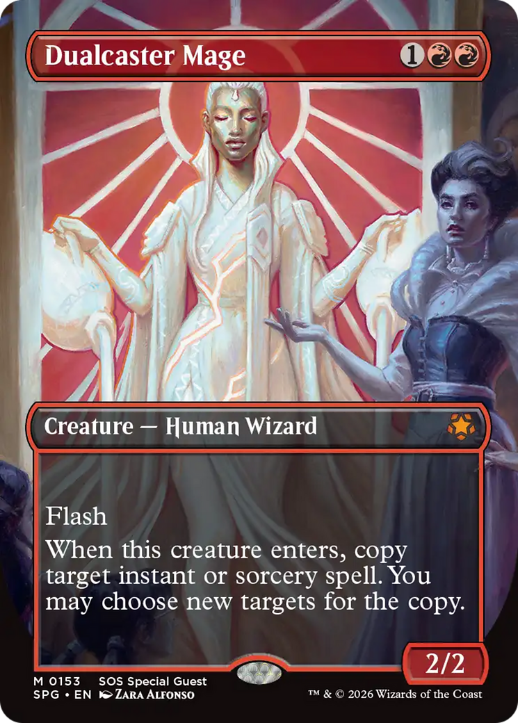 Dualcaster Mage (Borderless) [Secrets of Strixhaven Special Guests] | Game Master's Emporium (The New GME)