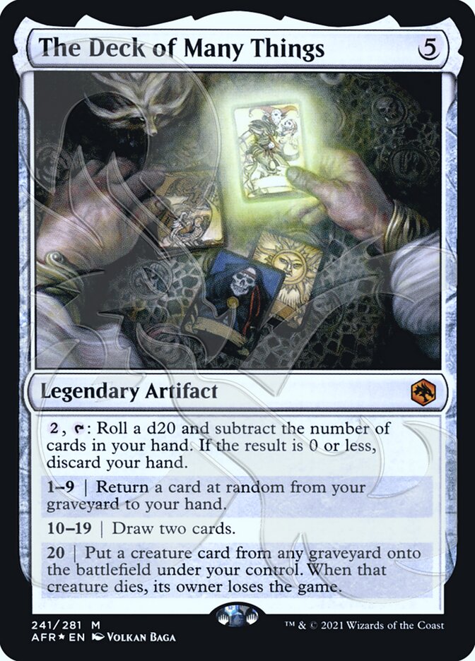The Deck of Many Things (Ampersand Promo) [Dungeons & Dragons: Adventures in the Forgotten Realms Promos] | Game Master's Emporium (The New GME)