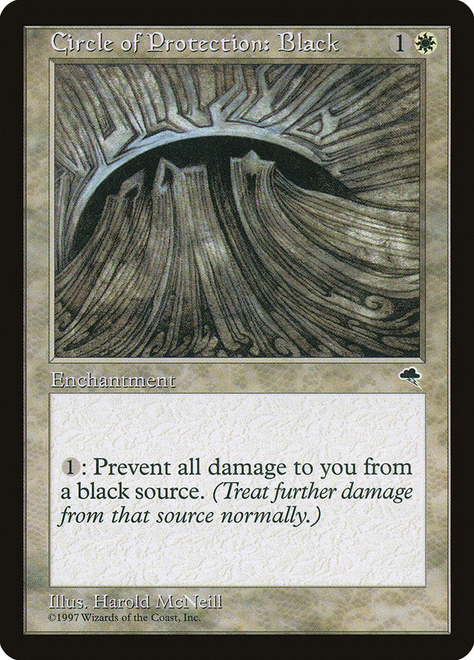 Circle of Protection: Black [Tempest] | Game Master's Emporium (The New GME)