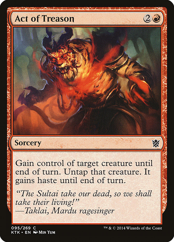 Act of Treason [Khans of Tarkir] | Game Master's Emporium (The New GME)