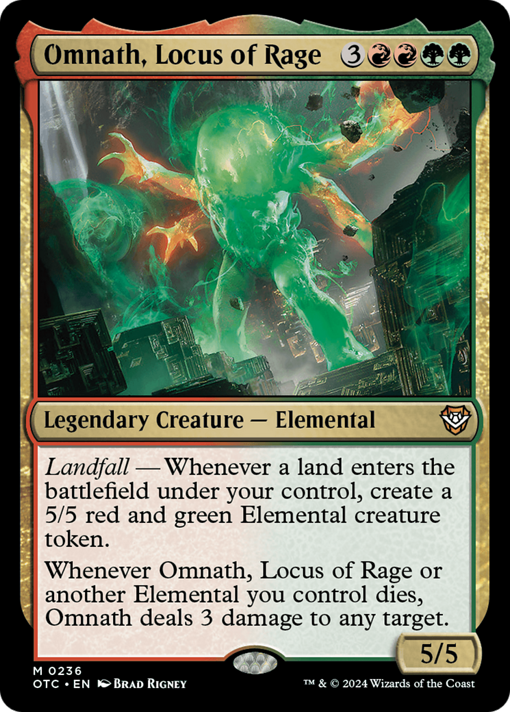 Omnath, Locus of Rage [Outlaws of Thunder Junction Commander] | Game Master's Emporium (The New GME)