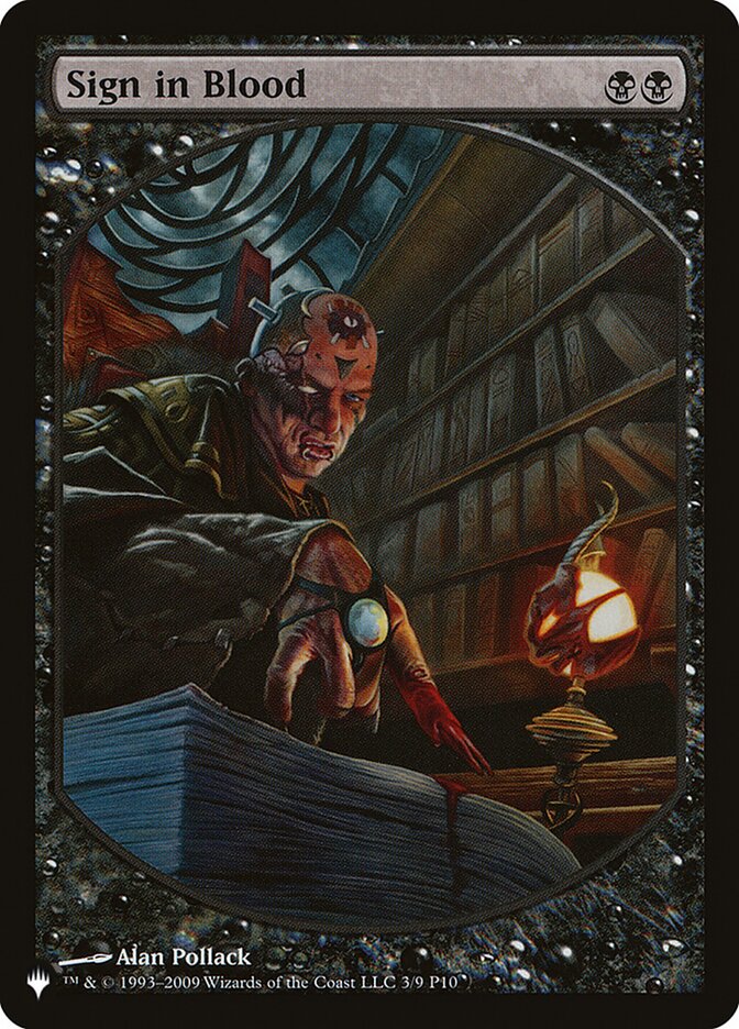 Sign in Blood [The List] | Game Master's Emporium (The New GME)