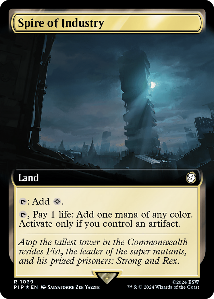 Spire of Industry (Extended Art) (Surge Foil) [Fallout] | Game Master's Emporium (The New GME)