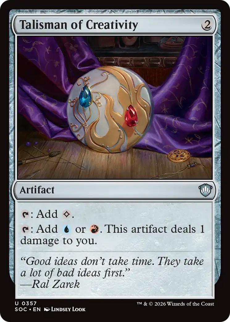 Talisman of Creativity [Secrets of Strixhaven Commander] | Game Master's Emporium (The New GME)